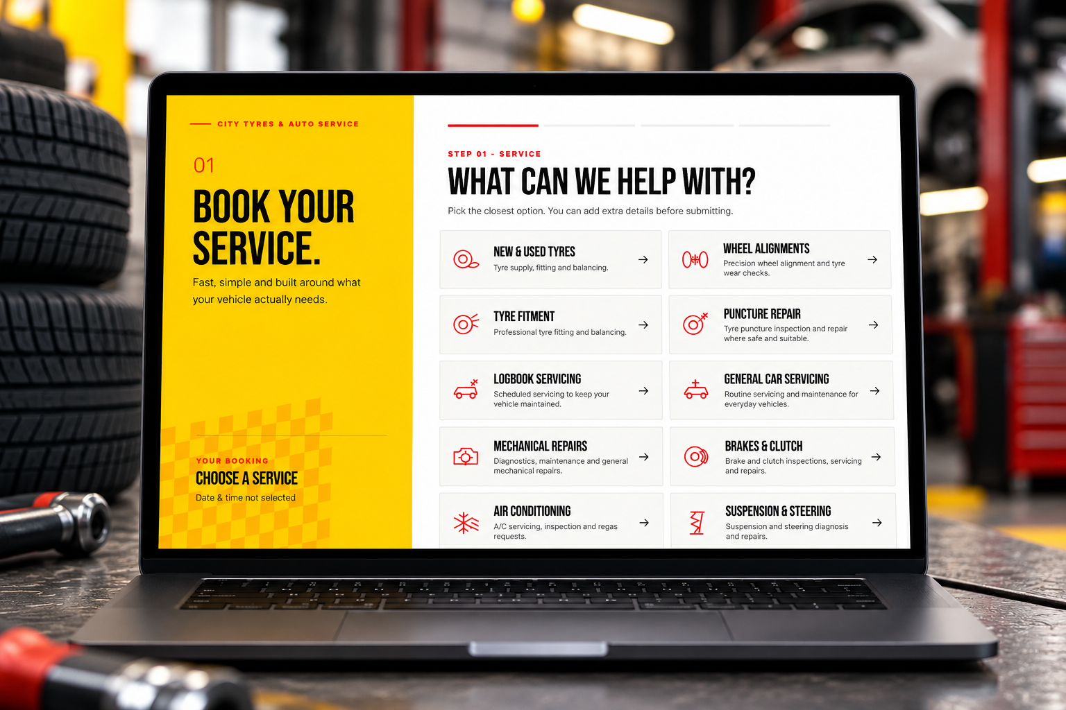 City Tyres Booking System