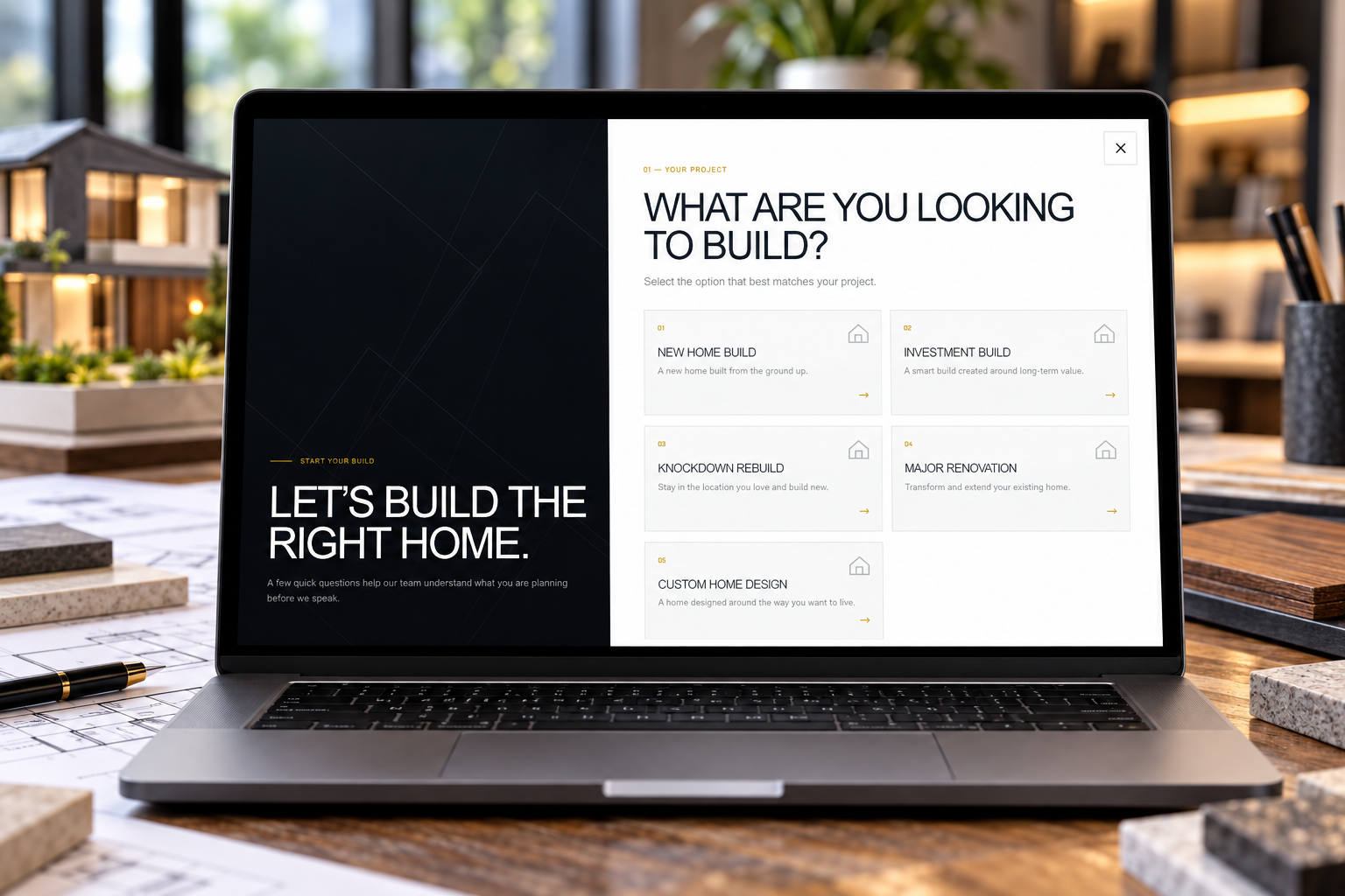 City Home Builders Booking Engine